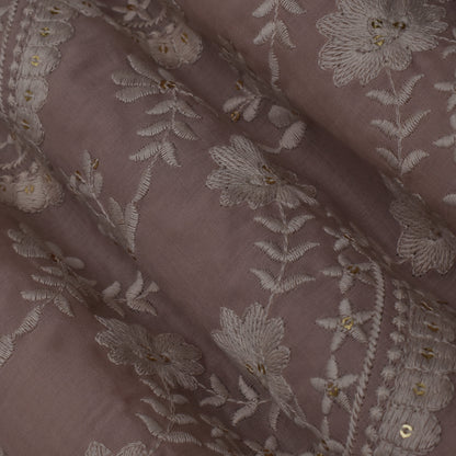 Colored Color Cotton Plazo Embroidery Fabric