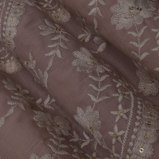 Colored Color Cotton Plazo Embroidery Fabric