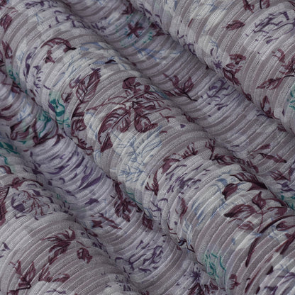 Multi Colored Crush Satin Print Fabric