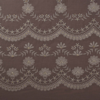 Colored Color Cotton Plazo Embroidery Fabric