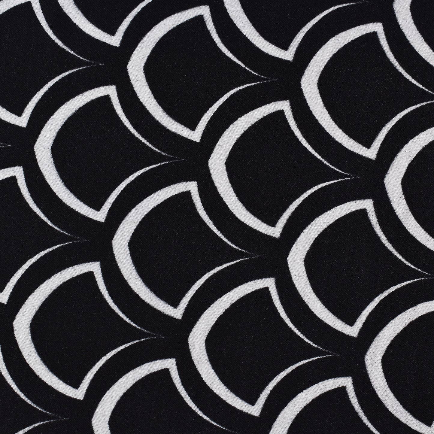 Black Color Modal Satin Print Fabric