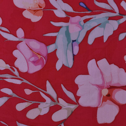 Multi Color Modal Satin Print Fabric