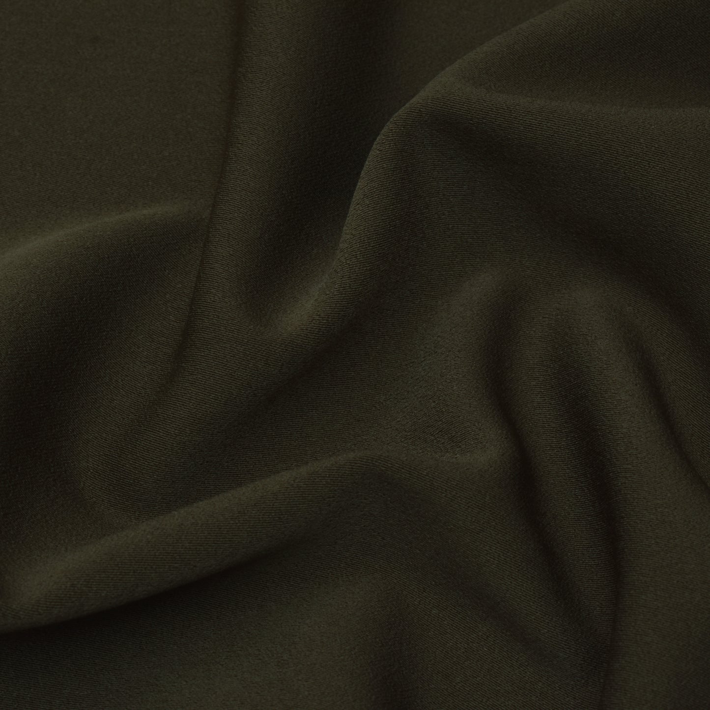 Coffee Brown Solid Color Banana Crepe Fabric