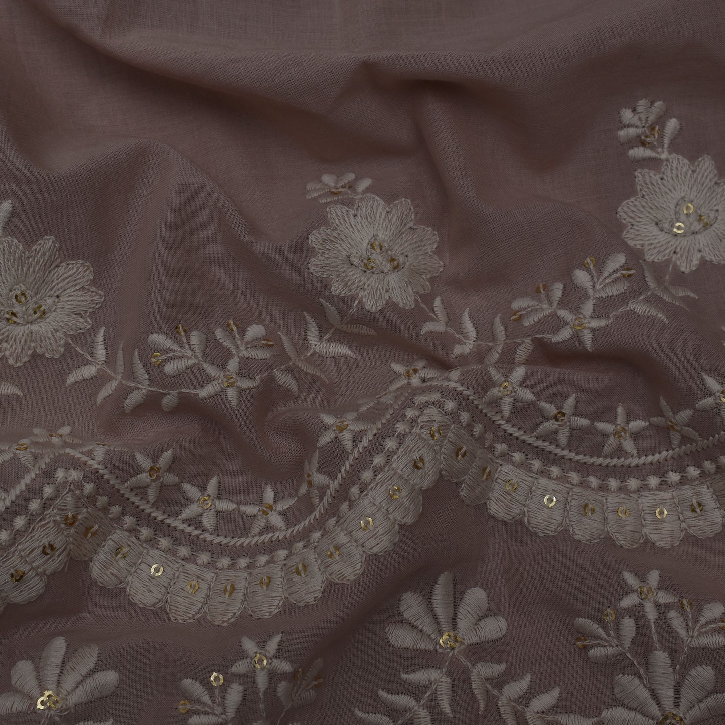 Colored Color Cotton Plazo Embroidery Fabric