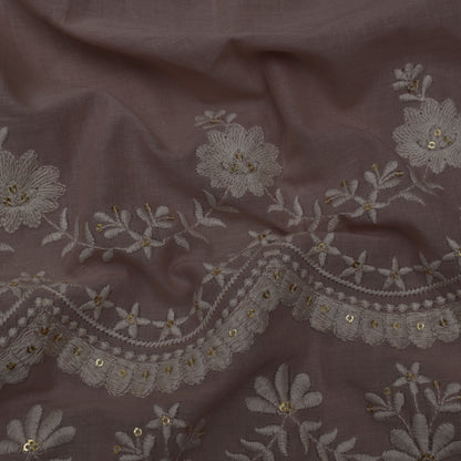 Colored Color Cotton Plazo Embroidery Fabric