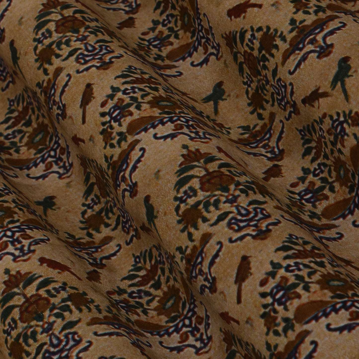 Multi Color Modal Satin Print Fabric