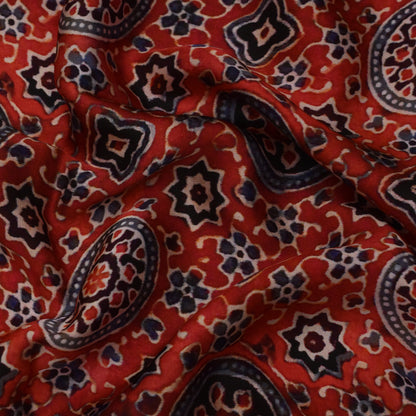 Multi Color Satin Silk Hydra Print Fabric