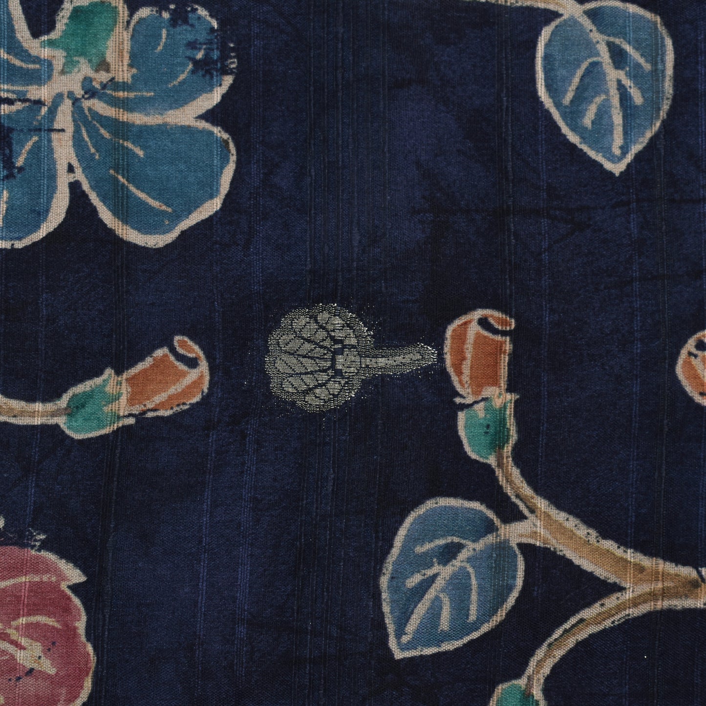 Multi Color Gicha Silk Hybrid Print Booti Fabric