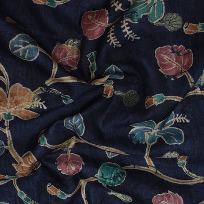 Multi Color Gicha Silk Hybrid Print Booti Fabric