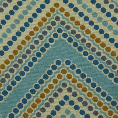 Polka Dot Zig Zag Cotton Print Fabric