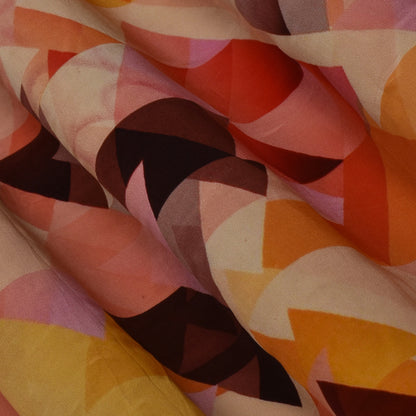 Multi Color Crepe Print Fabric