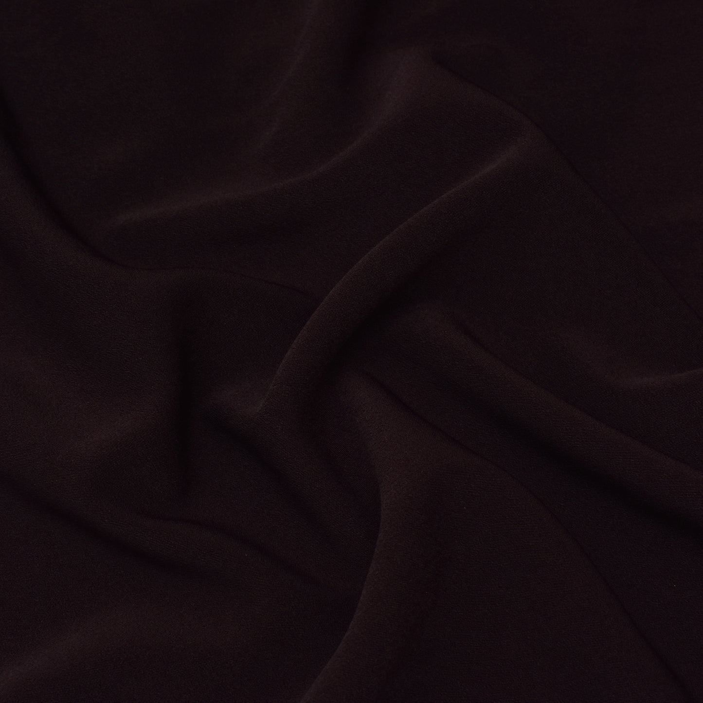 Wine Solid Color Banana Crepe Fabric