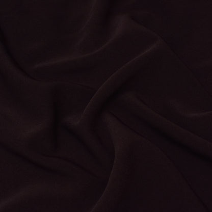 Wine Solid Color Banana Crepe Fabric