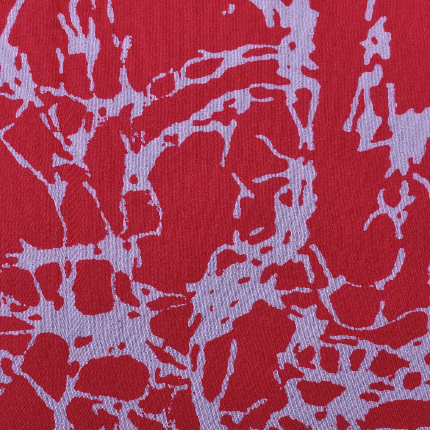 Magenta Color Slub Tussar Print Fabric