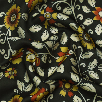 Multi Color Modal Satin Print Fabric