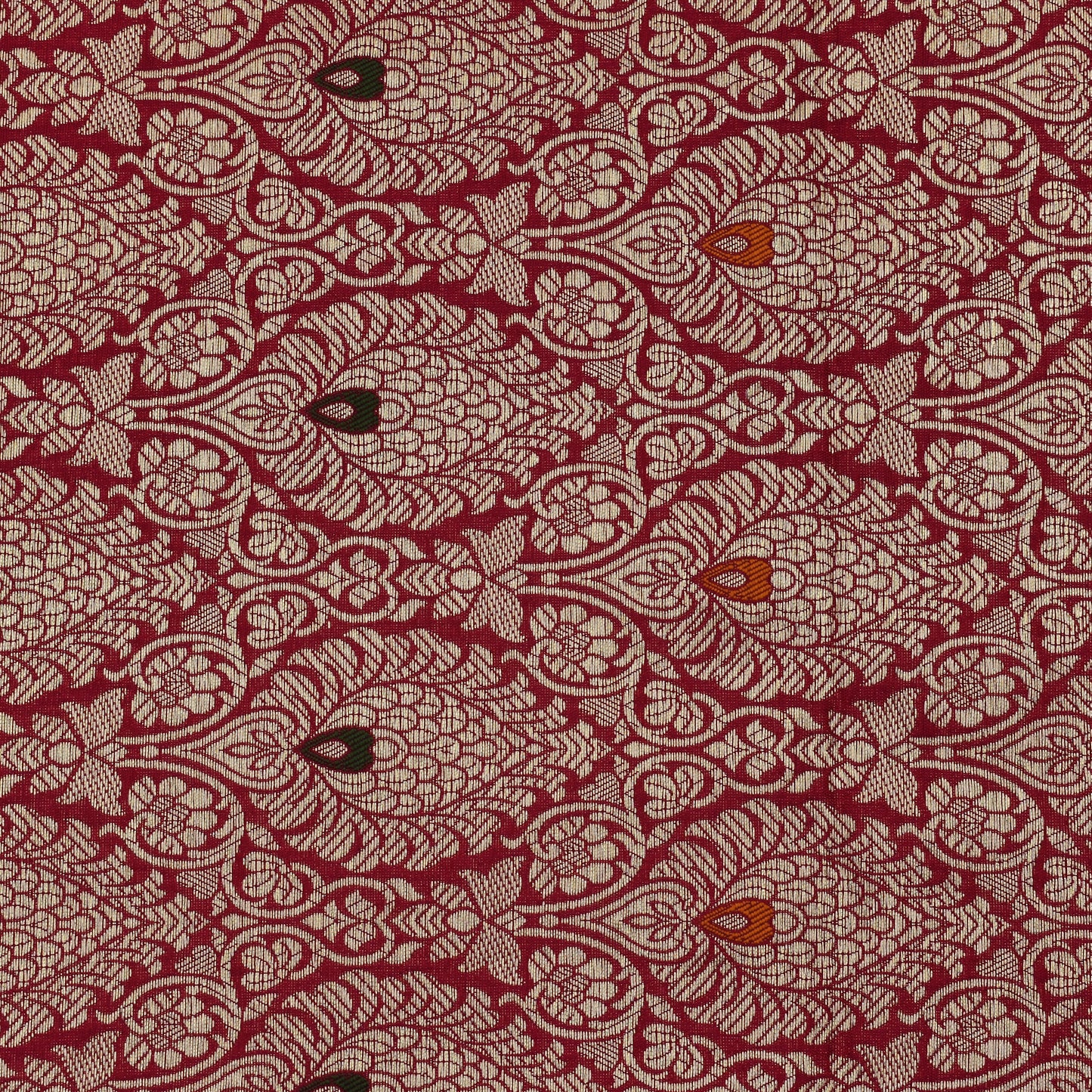 Rani Color Katan Meena Brocade Fabric