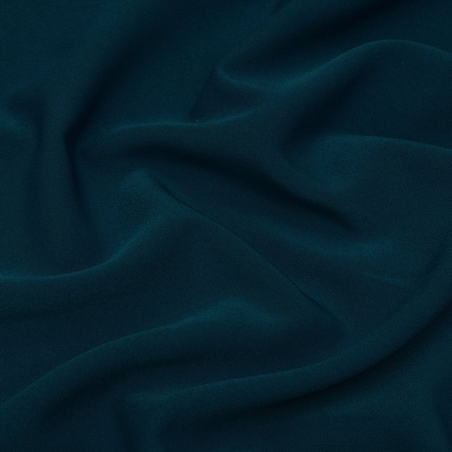 Deep Sea Blue Solid Color Banana Crepe Fabric