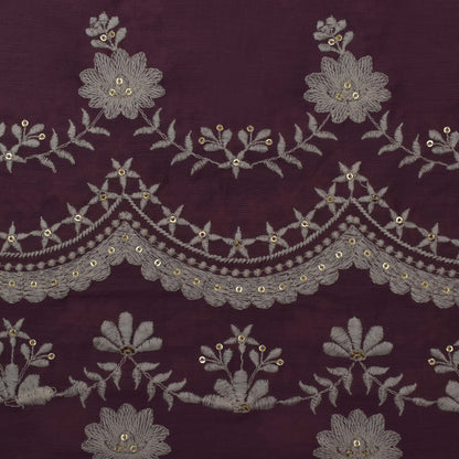 Colored Color Cotton Plazo Embroidery Fabric