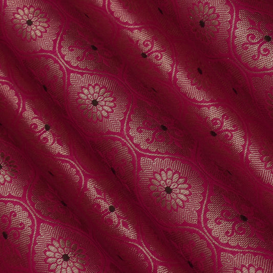 Rani Color Katan Meena Brocade Fabric