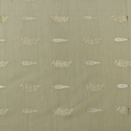 Pale yellow  Color  Chanderi Jacquard Fabric