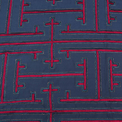 Blue Color Denim Embroidery Fabric