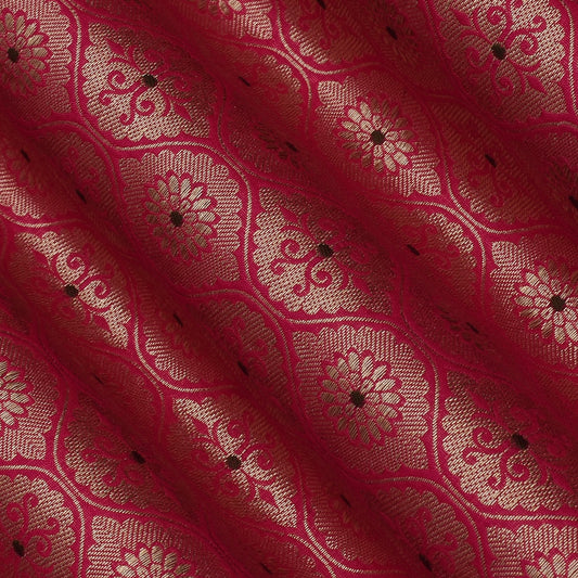 Rani Color Katan Meena Brocade Fabric