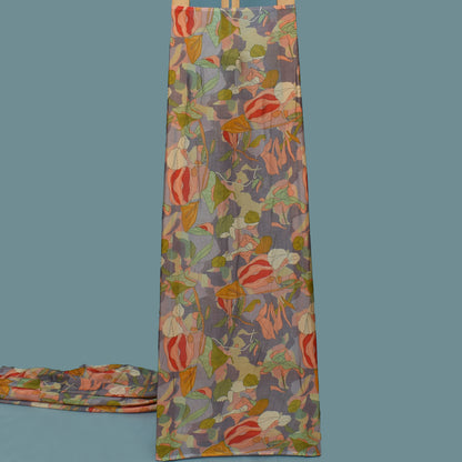 Multi Color Chinon Print Fabric