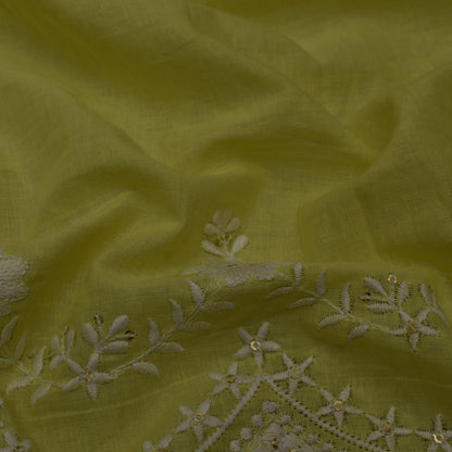 Colored Color Cotton Plazo Embroidery Fabric