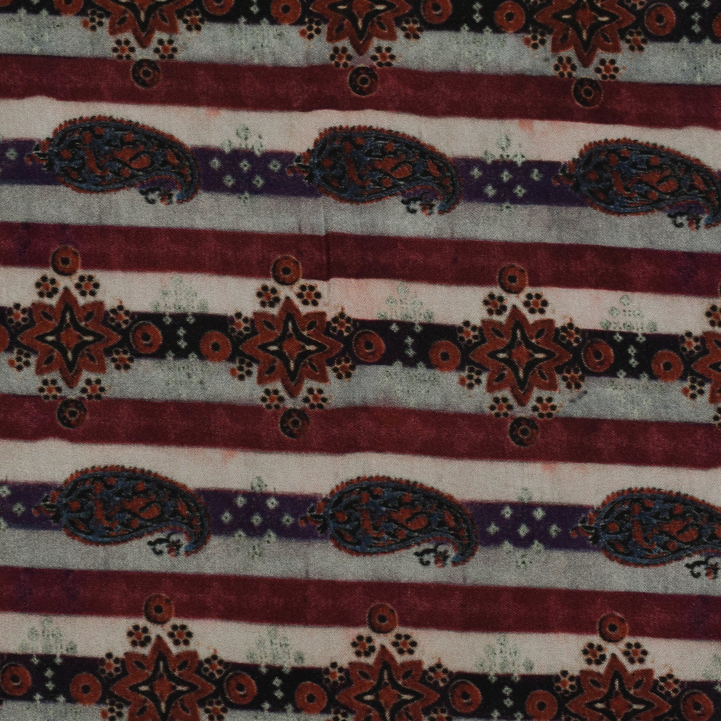 Multi Color Modal Satin Print Fabric