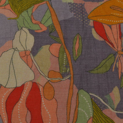 Multi Color Chinon Print Fabric