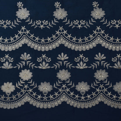 Colored Color Cotton Plazo Embroidery Fabric