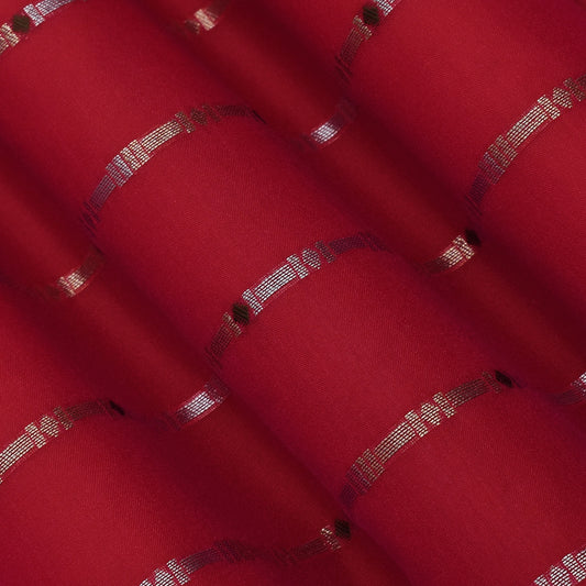 Magenta Color Brocade Fabric