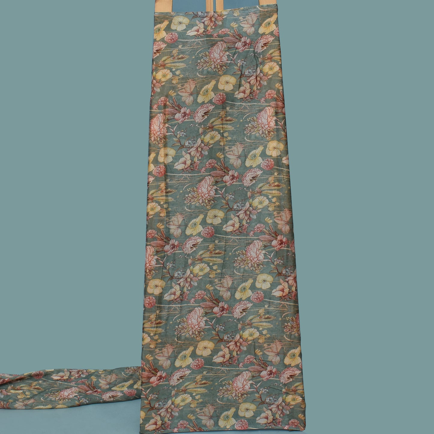 Multi Color Chinon Print Fabric