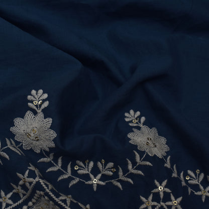 Colored Color Cotton Plazo Embroidery Fabric