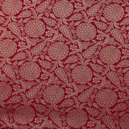 Pink Color Katan Meena Brocade Fabric