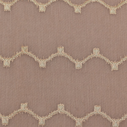 Pale Pink Color Chanderi Stripe Fabric