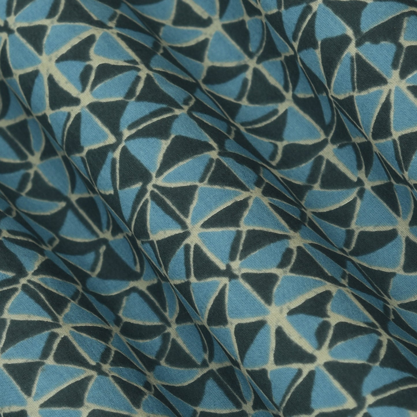 Box Pattern Cotton Print Fabric