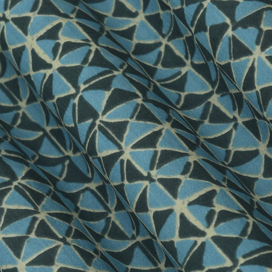 Box Pattern Cotton Print Fabric