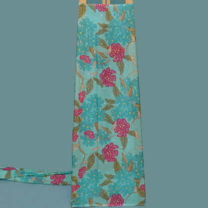 Multi Color Mulmul Print Booti Fabric