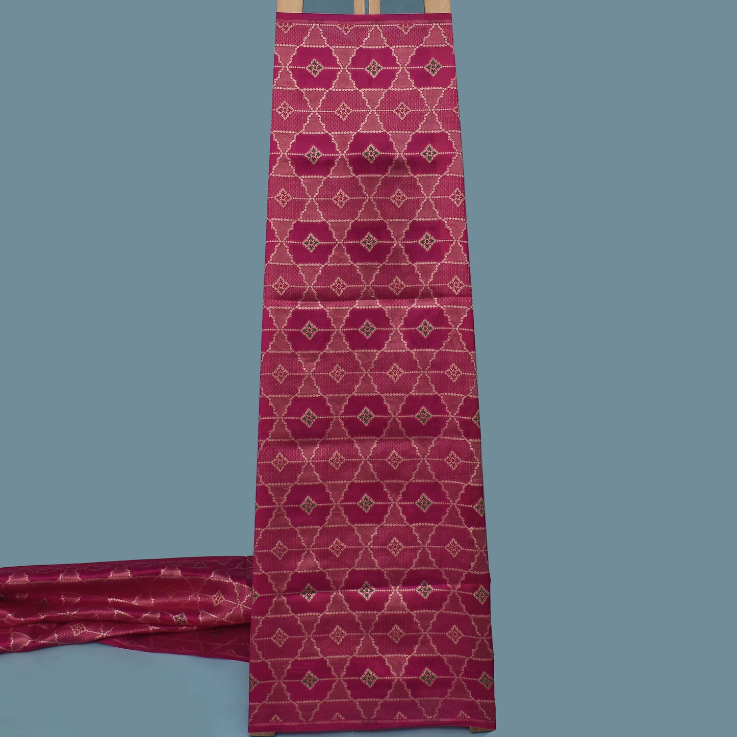 Rani Color Katan Meena Brocade Fabric