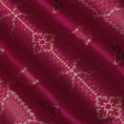 Rani Color Katan Meena Brocade Fabric