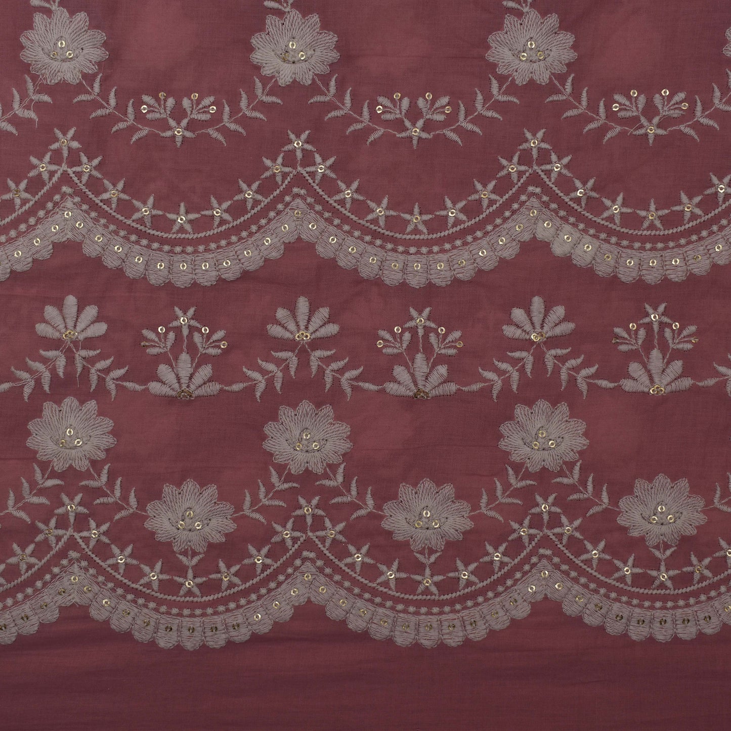 Colored Color Cotton Plazo Embroidery Fabric