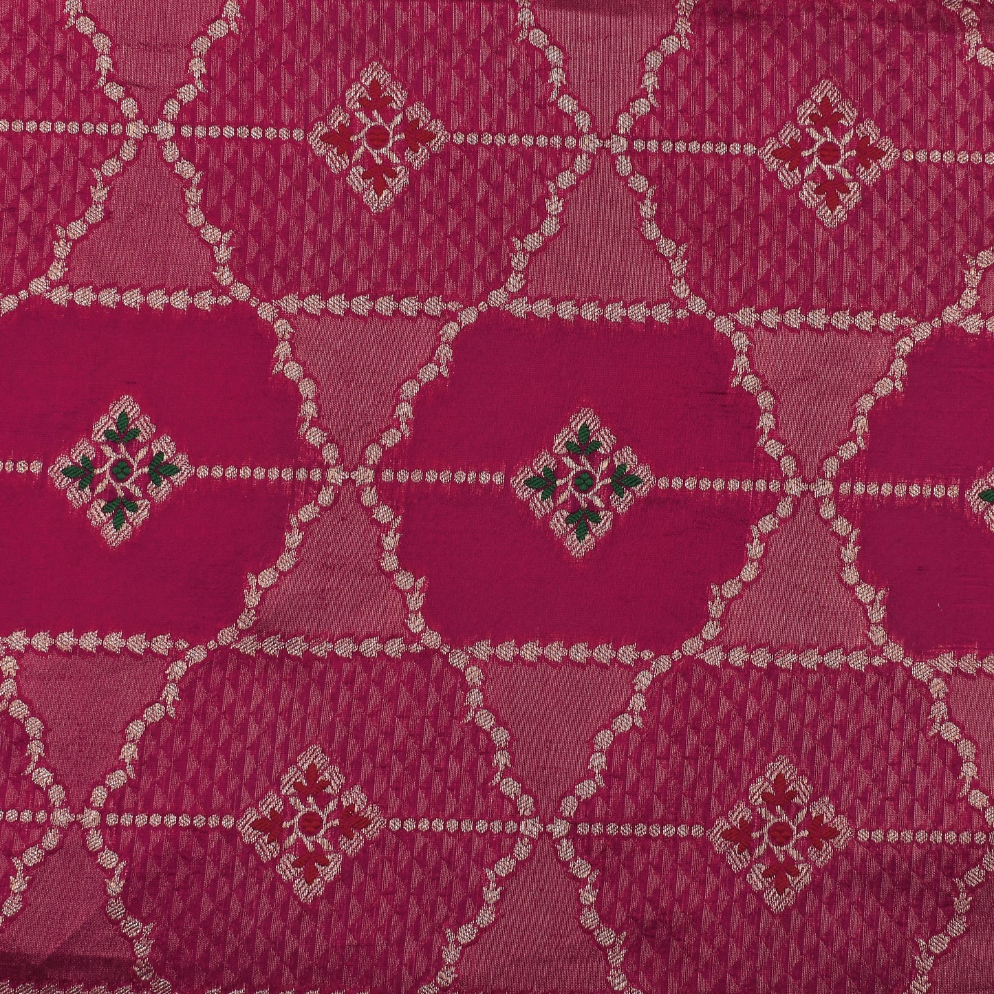 Rani Color Katan Meena Brocade Fabric