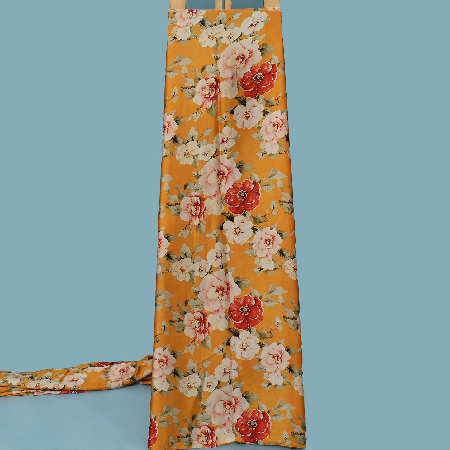 Multi Color Modal Satin Print Fabric