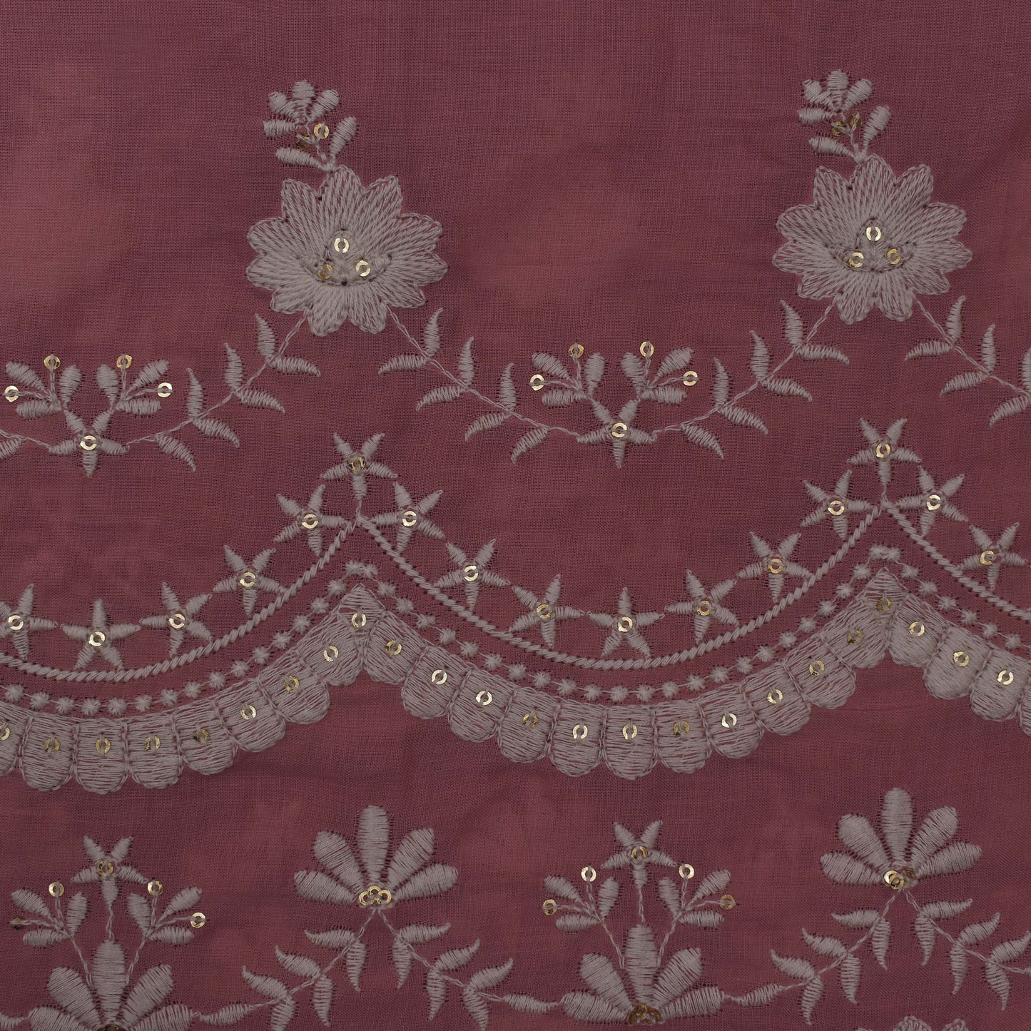 Colored Color Cotton Plazo Embroidery Fabric