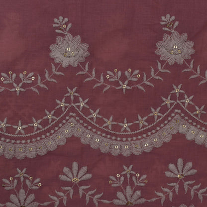 Colored Color Cotton Plazo Embroidery Fabric