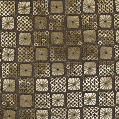 Cream Color Georgette Embroidery Fabric