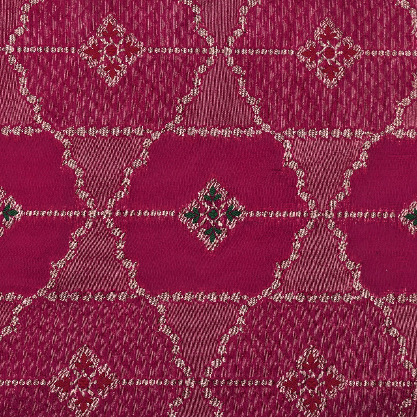 Rani Color Katan Meena Brocade Fabric