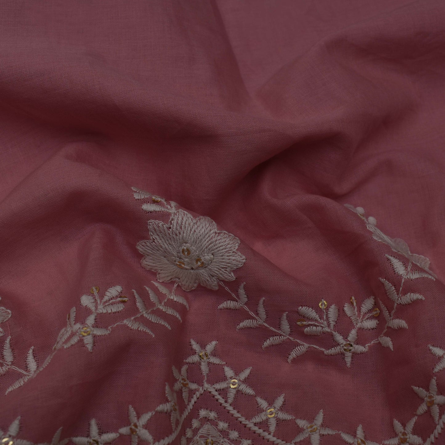 Colored Color Cotton Plazo Embroidery Fabric