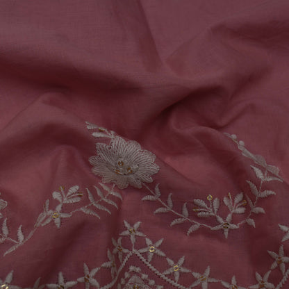 Colored Color Cotton Plazo Embroidery Fabric